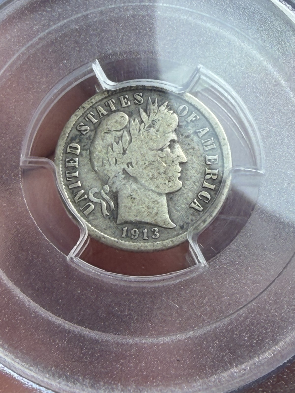 1913 S Dime Barber or Liberty Head PCGS VG10 Nice Better Date