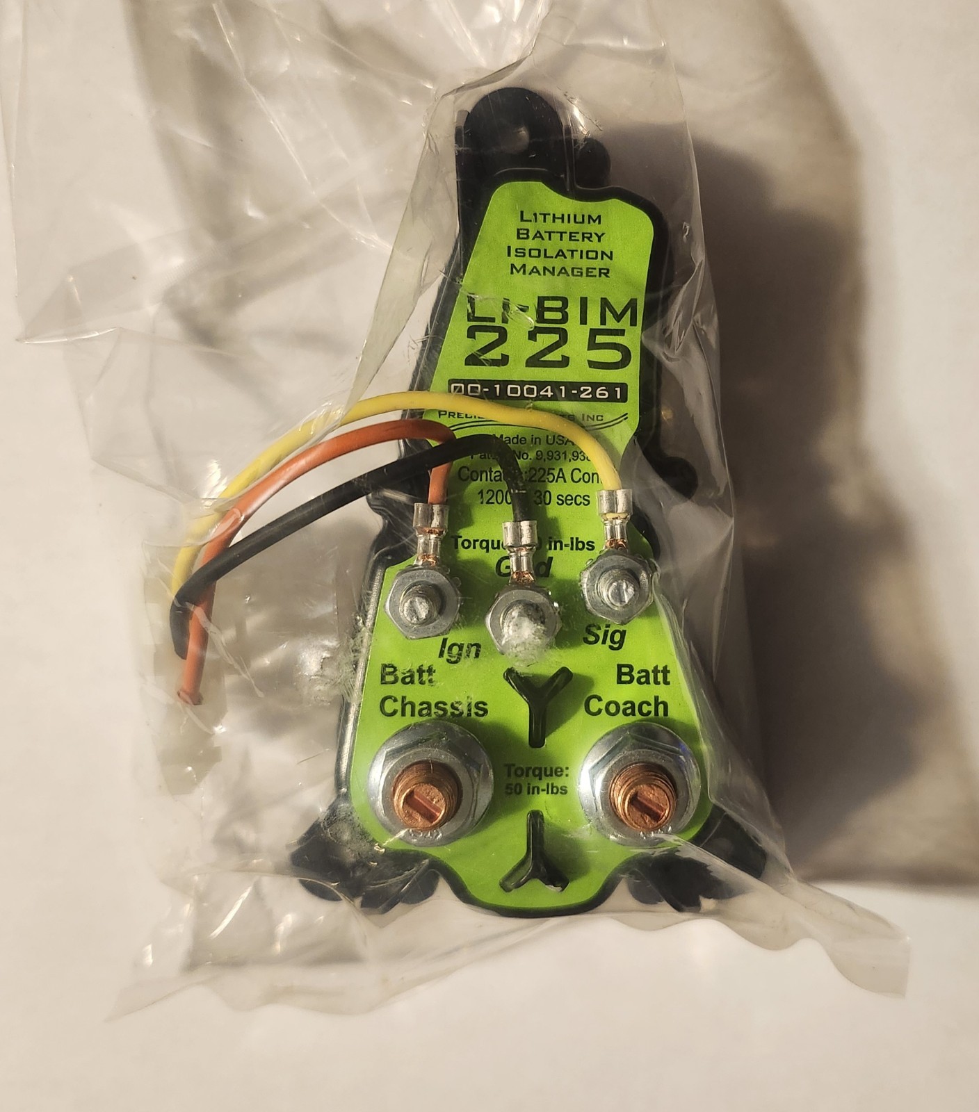 Precision Circuit 225Amp Lithium Ion Battery Isolation Manager 00-10041-261