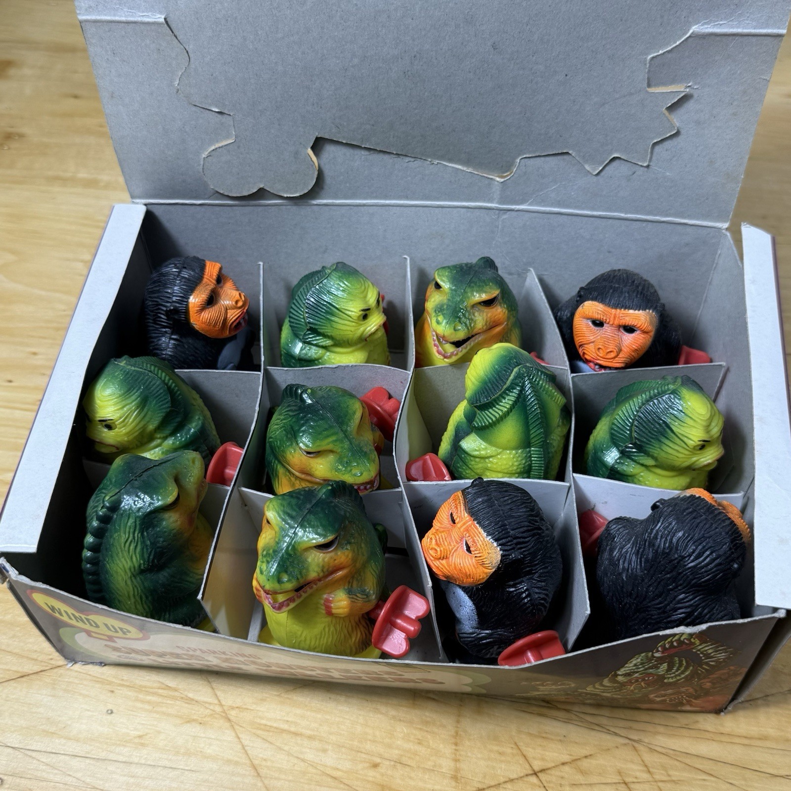 Vintage Wind up Sparking Super Monsters Little Walkers Full Case New Old Stock!!