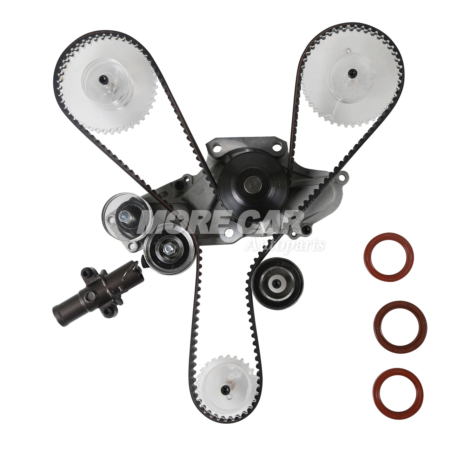 For 03-17 Honda Accord Pilot Acura MDX RL 3.5L J35A Timing Belt Kit Water Pump