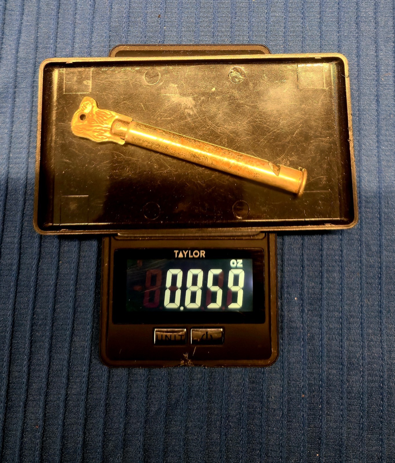 Orphan Annie Dog, Vtg. 1940, Sandy Brass Slide Whistle