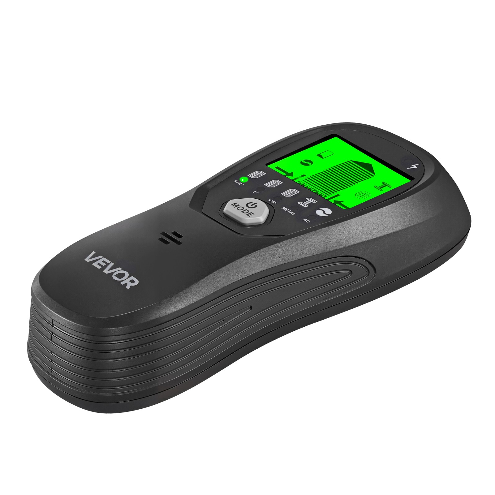 VEVOR Stud Finder Wall Scanner 5 in 1 Electronic Wall Stud Detector LCD Black