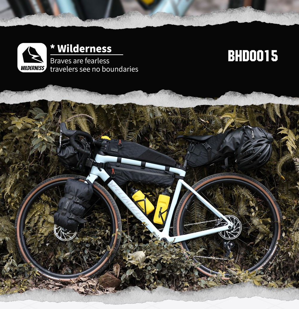 Rhinowalk BIke Large Top Tube Bag Water-Resistant Bikepack For MTB&Road Bike 1pc
