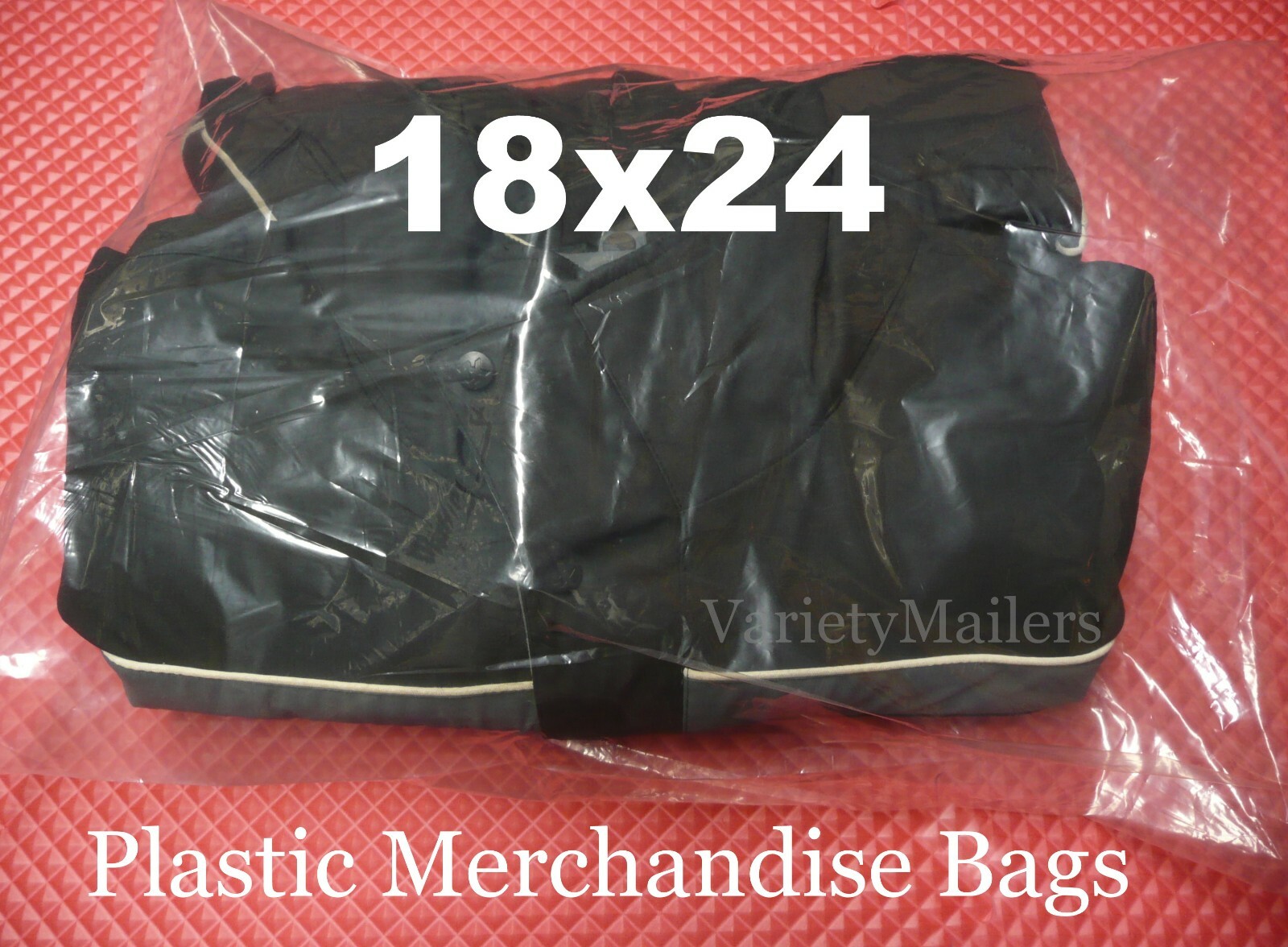 20 Clear Plastic Merchandise Bag Combo ~ 2 Large Sizes 15x18 & 18x24 / 1.5 Mil