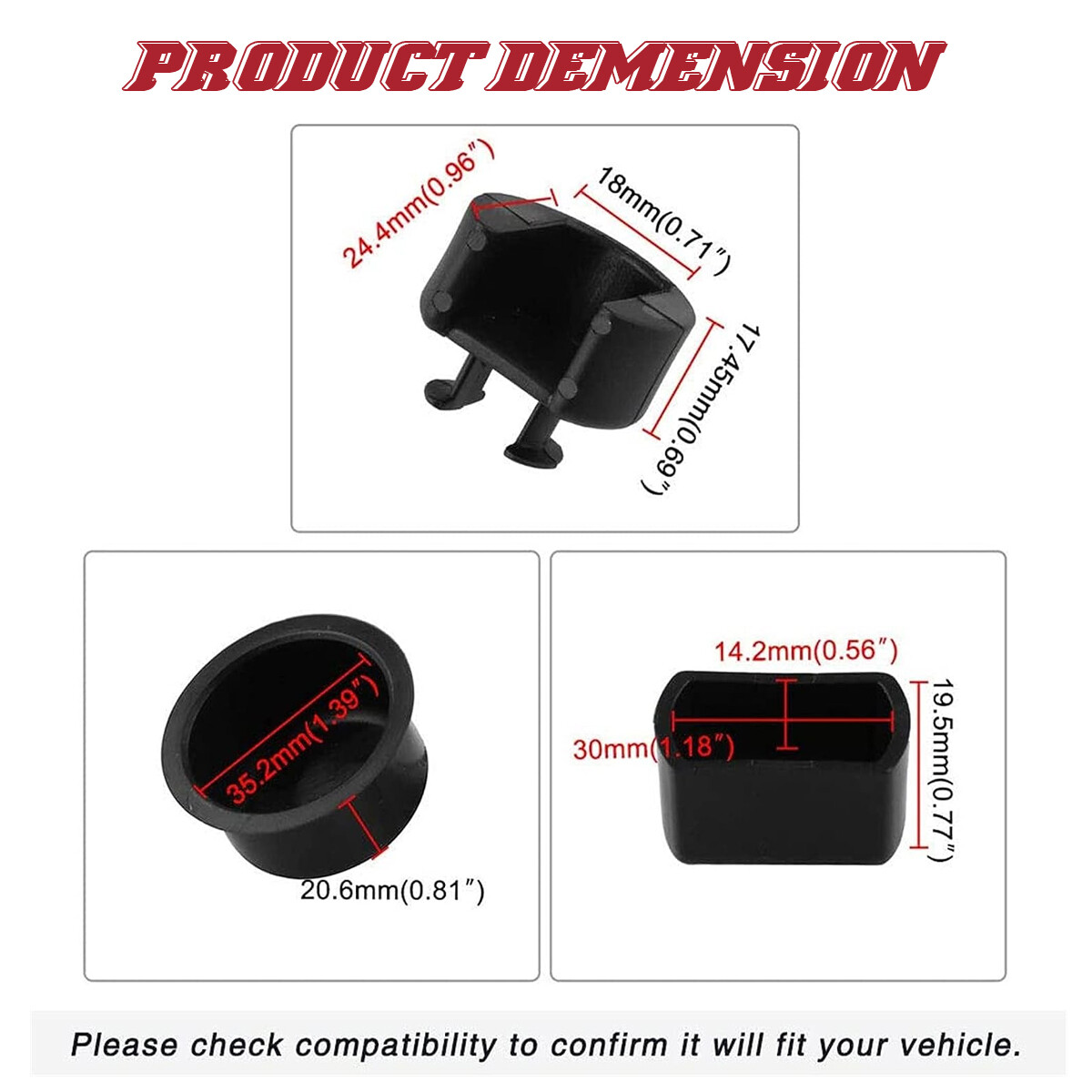 Tailgate Hinge Pivot Bushing Insert Kit for Dodge Ram Ford f150 f250 f350 Trucks