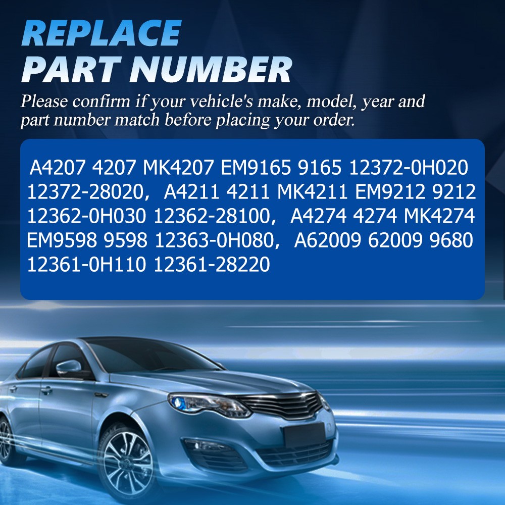 4pcs Engine Motor Mount For 2007 2008 2009 2010 2011 Toyota Camry 2.4L Automatic