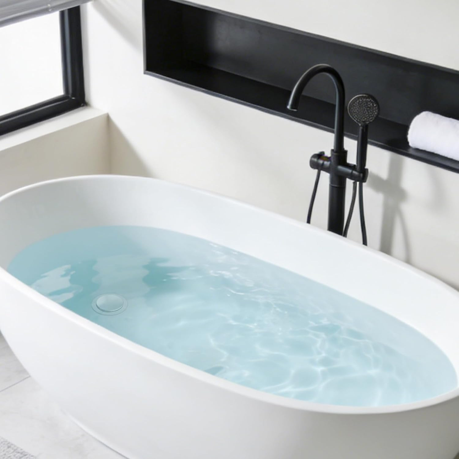 3-in-1 Universal Metal Bathtub Drain Stopper with Hair Catcher and Filter