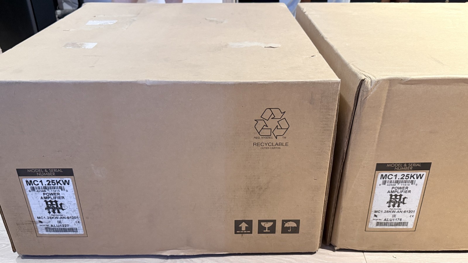 McIntosh MC1.25KW 75th Anniversary Monoblock Mono Amplifiers w Box & Manual MINT