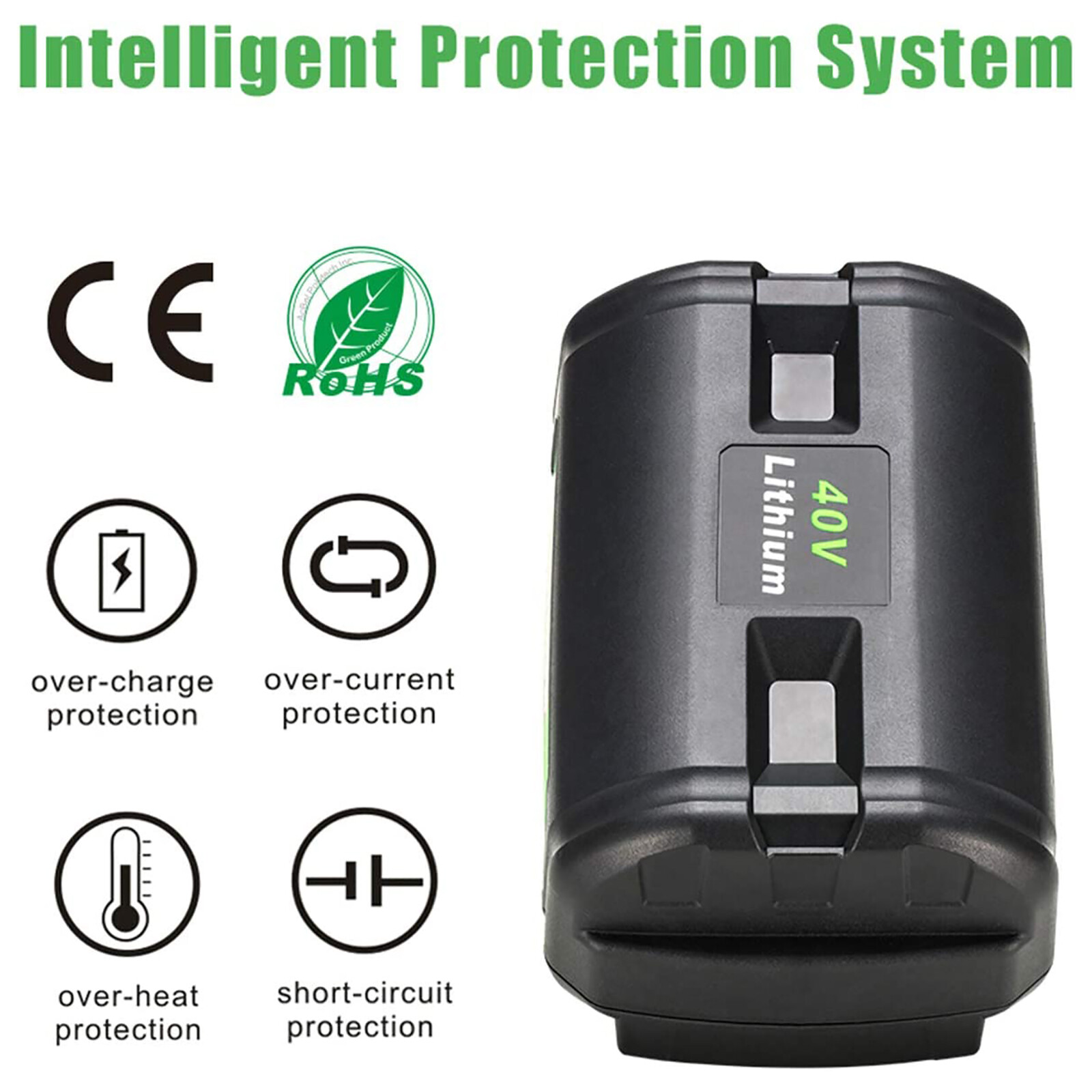 40V 6.0Ah Battery for Ryobi 40 Volt Lithium OP4050 OP40602 OP40261 OP4060 OP4030