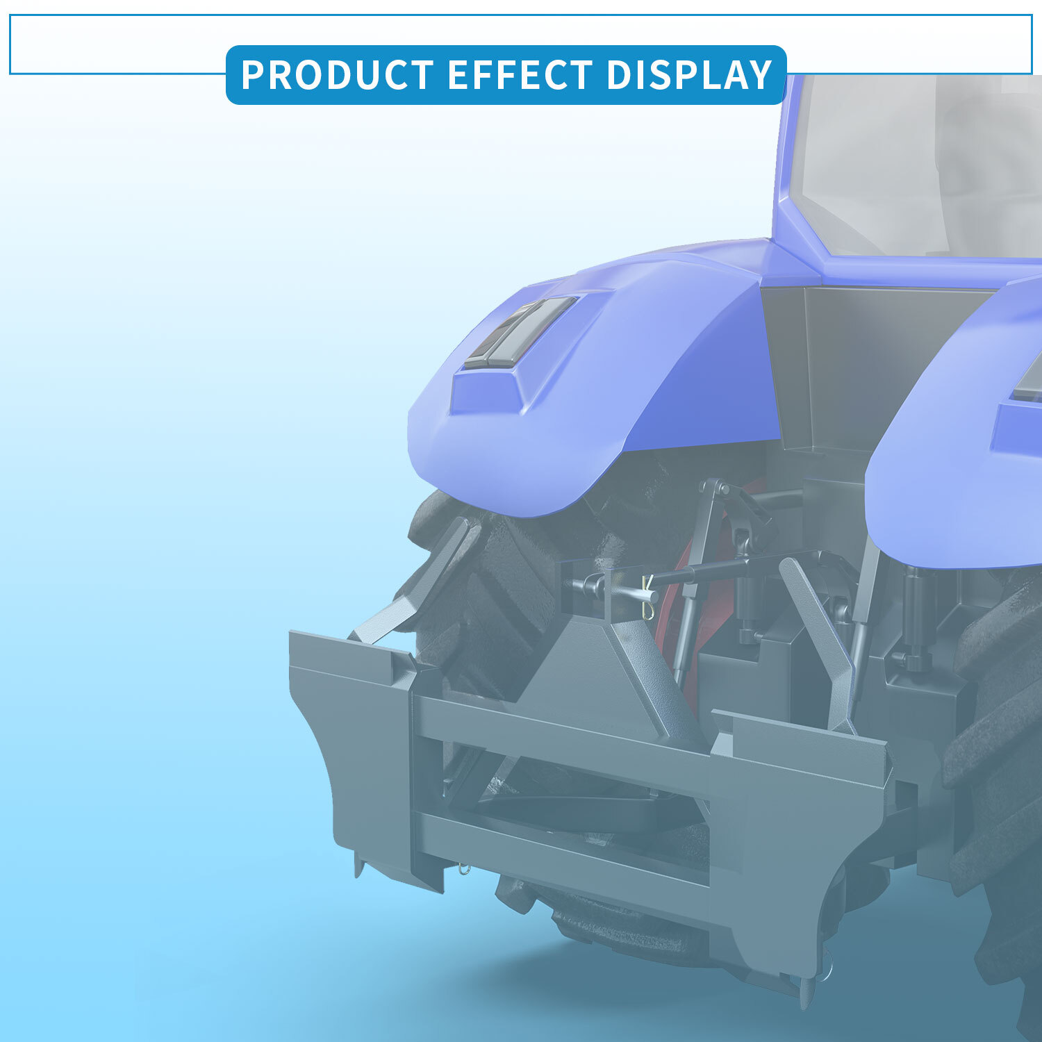 3 Pt Skid Steer Quick Tach Conversion Adapter for Cat 1 Tractors Heavy Steel US