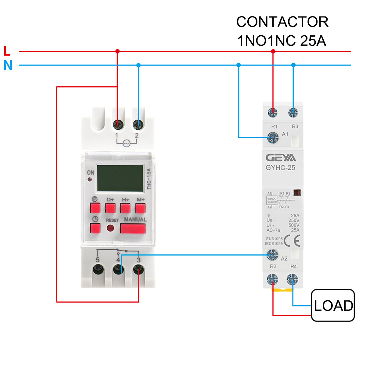 GEYA Programmable Digital LCD Timer Weekly Time Electronic Switch 15A 12-240V
