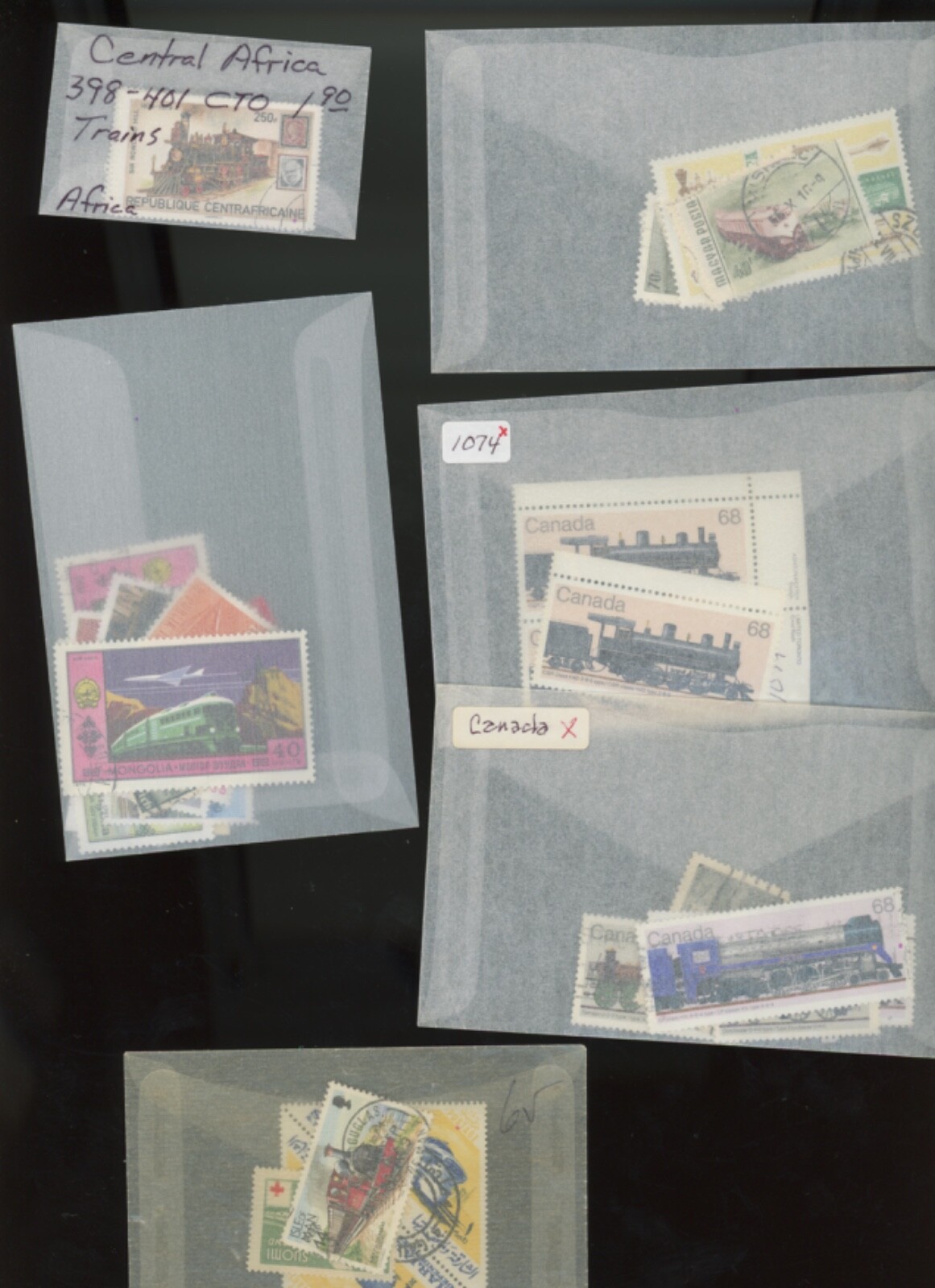 Worldwide Stamps Trains Topical TRAINS Stamps and mini-sheets (mb28