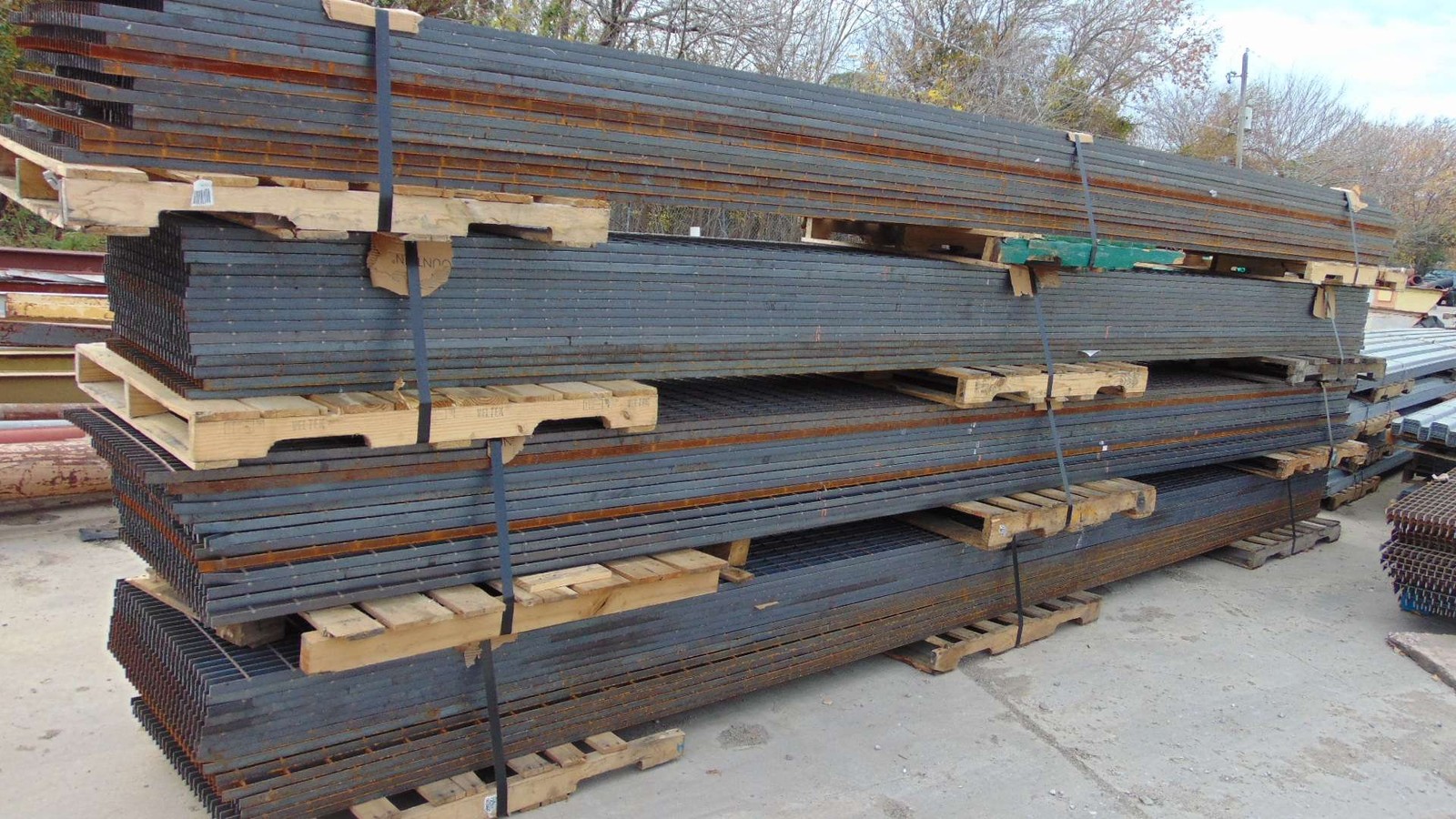 Steel Grating - 29-3/4" x 21' x 1" - Walkway, Drain Cover, Decking