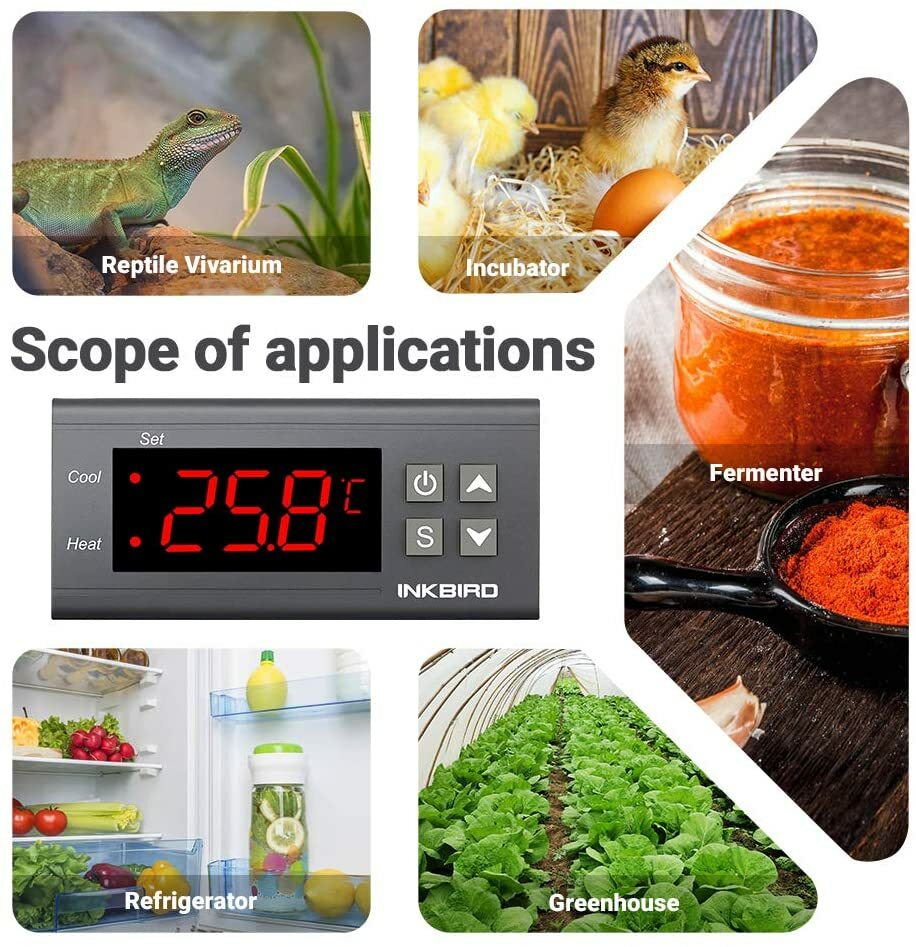 ITC-1000F 110V Digital Temperature Temp Controller Thermostat + NTC Sensor Probe