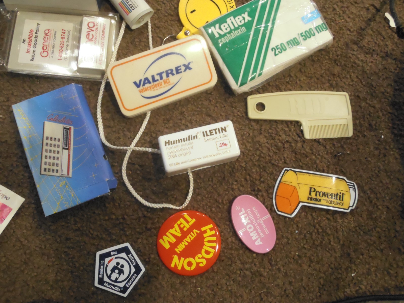 VTG Pharmaceutical Drug Rep LOT Note Pad Rulers -1980S-90S-LILLY PAPER FOLD