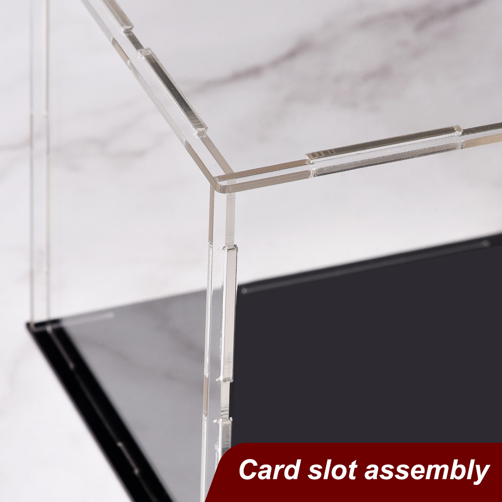 Acrylic Clear Display Case Box Dustproof Protection Showcase Box 25x10x10cm