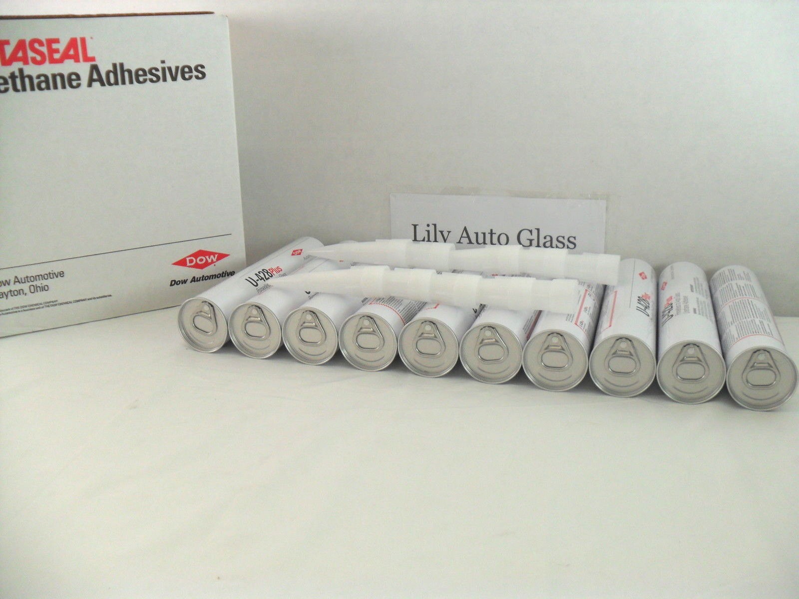 DOW U-428+ Auto Glass Windshield Urethane Primerless Adhesive Glue Sealant X 10