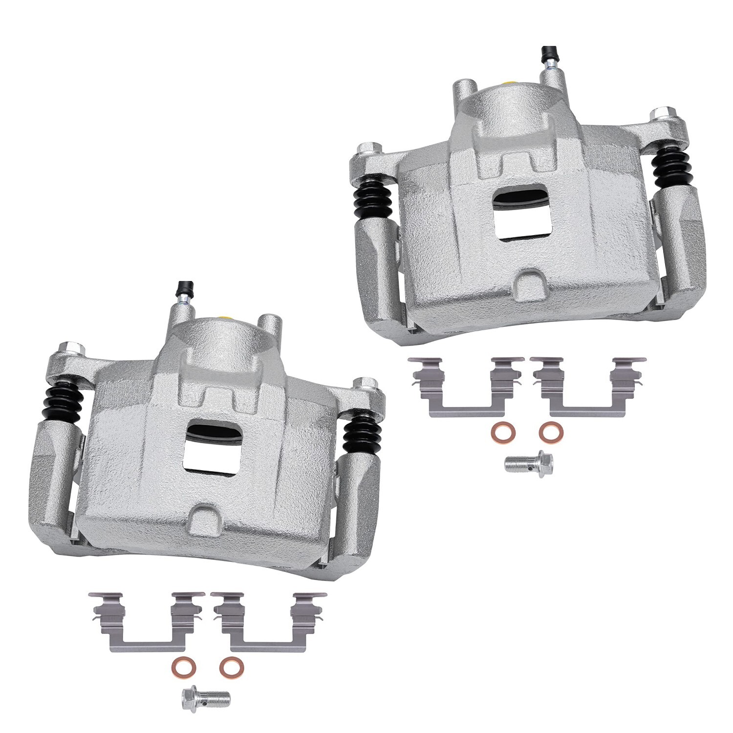 Front Rear Brake Calipers w/ Bracket for Patriot Compass Avenger Caliber Sebring