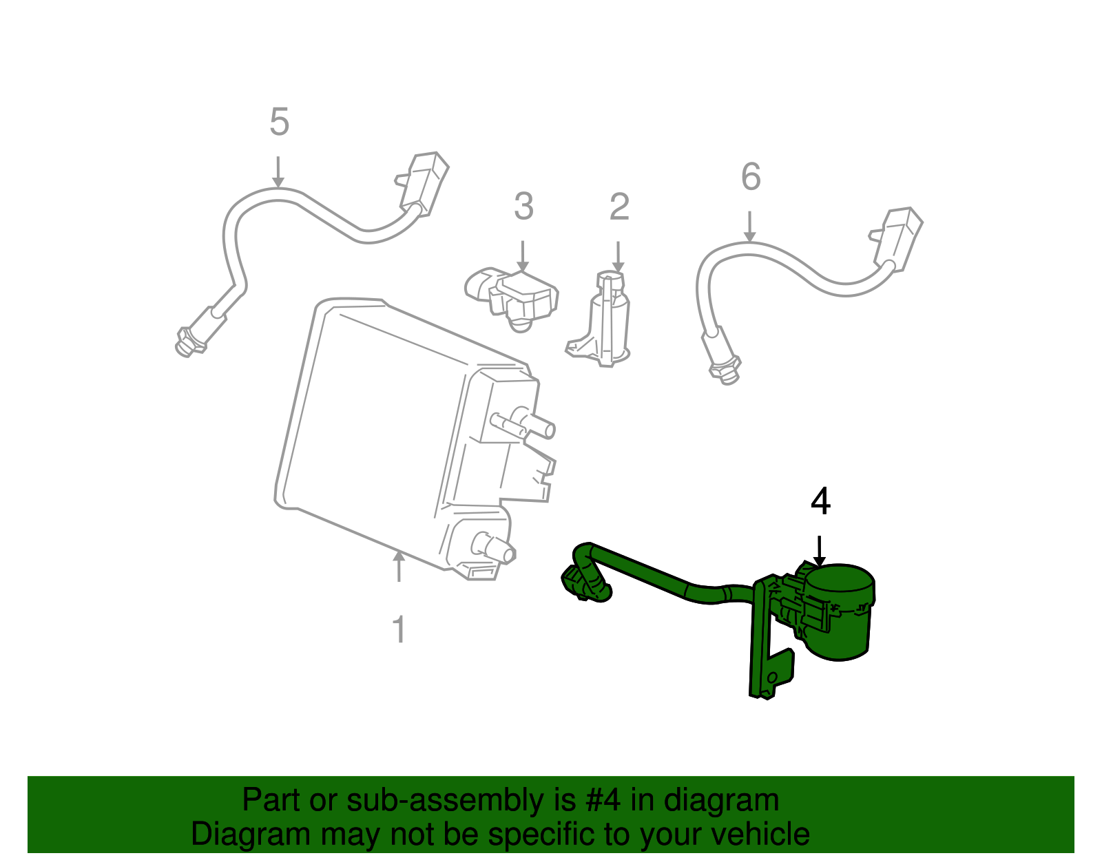 Genuine GM Vapor Canister Vent Solenoid 25932571