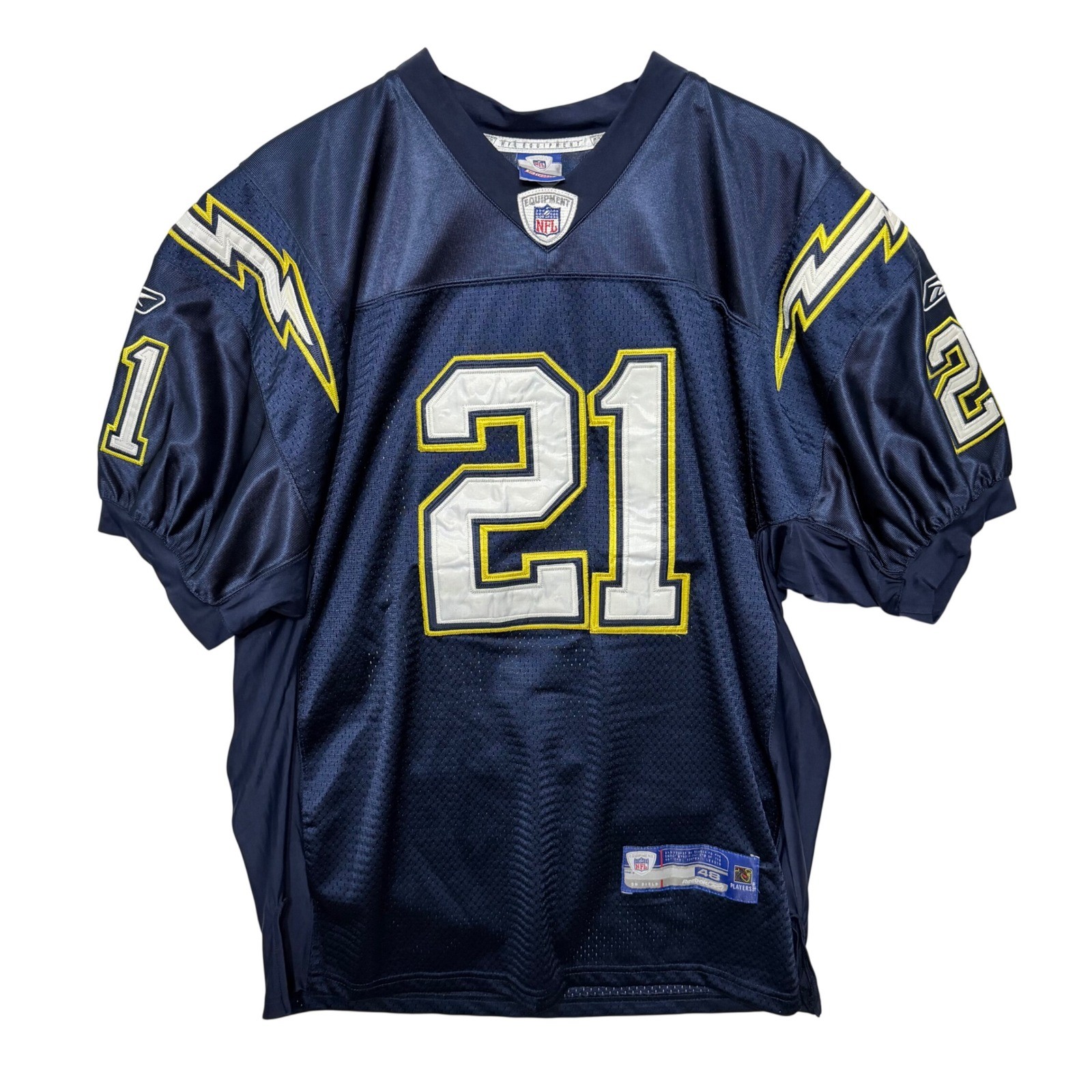 Reebok San Diego Chargers LaDainian Tomlinson 21 NFL Jersey Navy Blue Mens 48