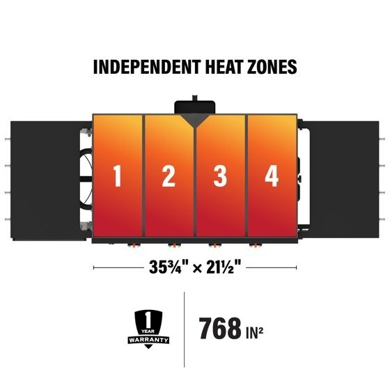 Blackstone 4-Burner 36" Griddle Cooking Station with Hard Cover