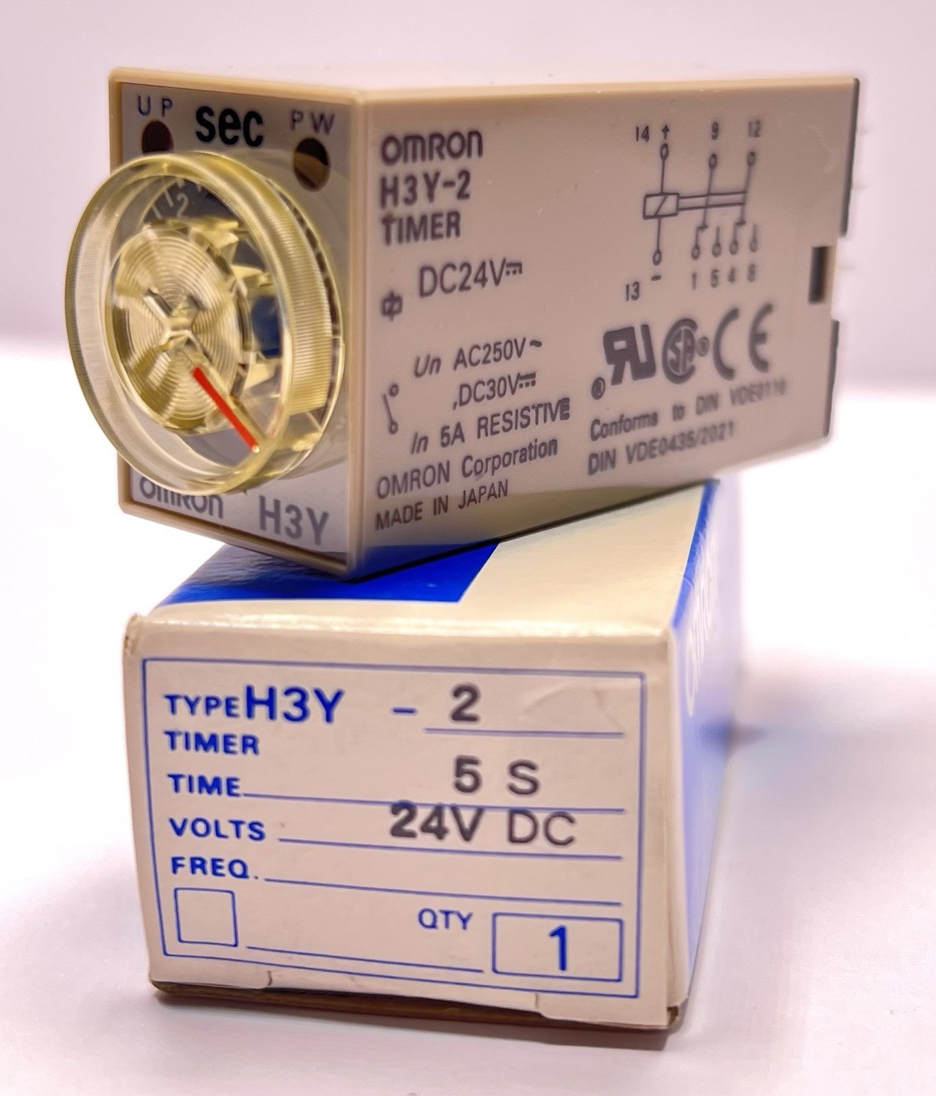 Omron H3Y-2 Timer Relay (5s) DC 24V