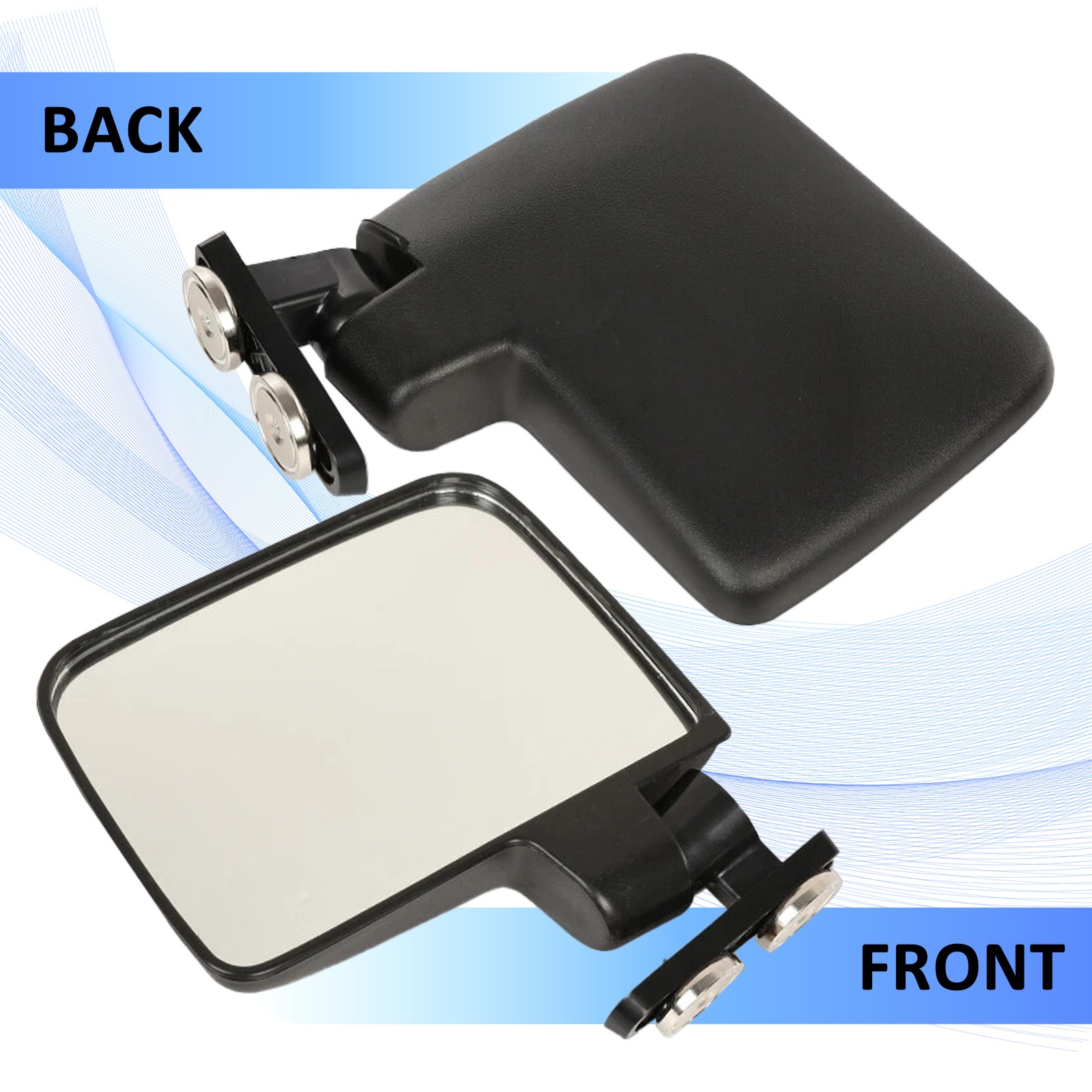 Pair 228lb Rated Magnetic Mirror Tractor View Mirrors For Kubota John Deere 2PCS