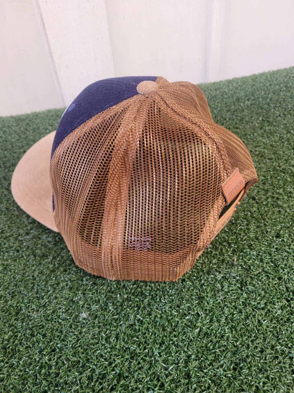 STETSON 'LIVE THE LEGEND' FELT TRUCKER CAP / HAT w/ Steer Head Patch SNAP Back