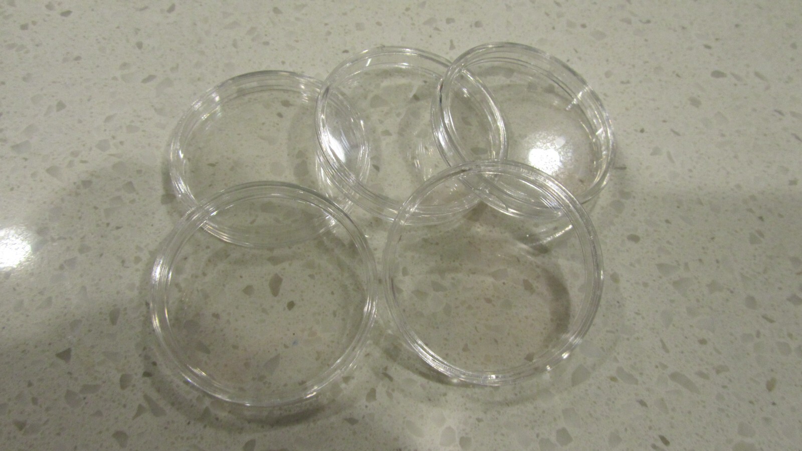 5 Clear 40.6 mm Protector Capsules 2fit Casino Poker Chip 1 oz Silver Eagle Coin