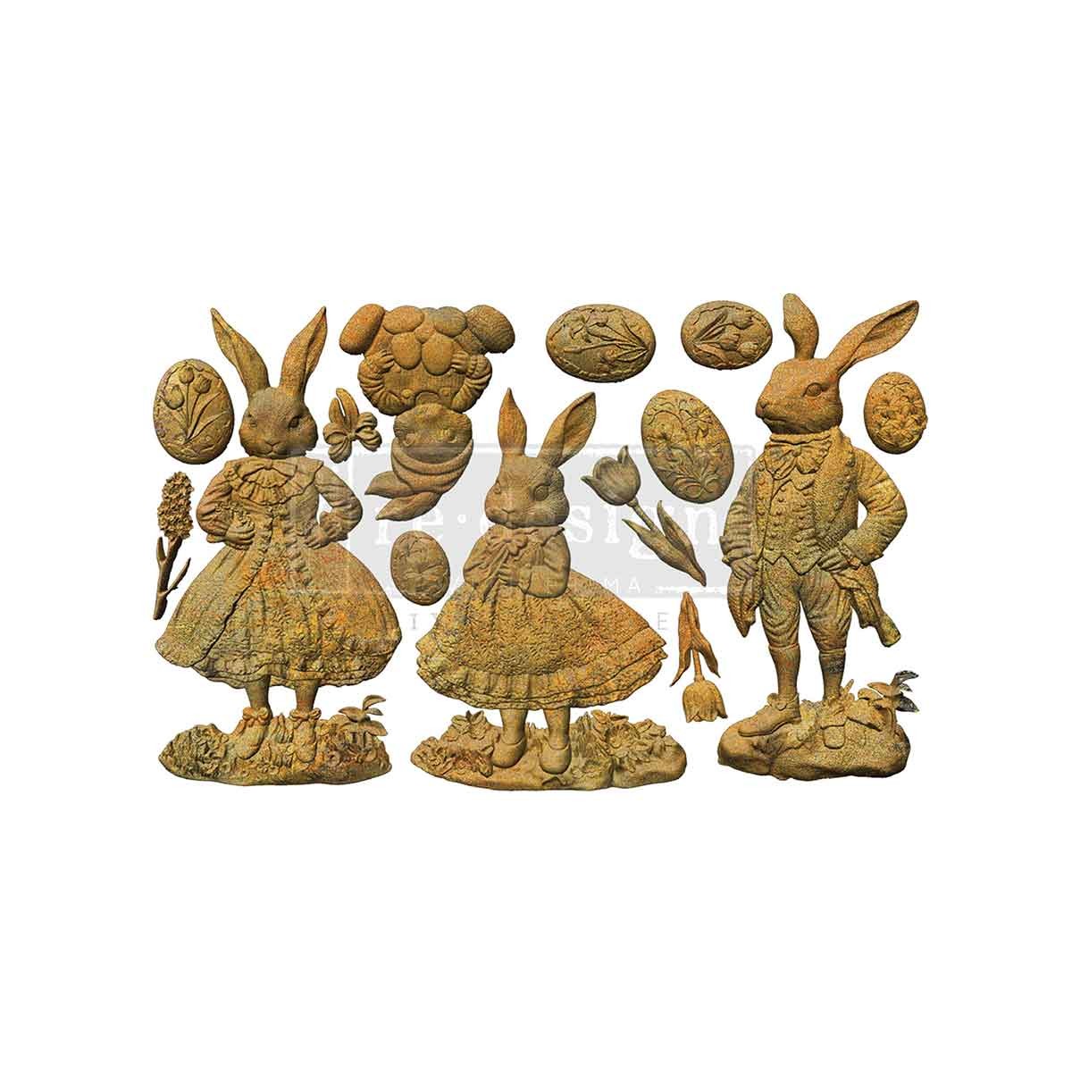 Meadow Whispers | 5" x 8" Silicone Décor Mould | Redesign with Prima | Rabbit