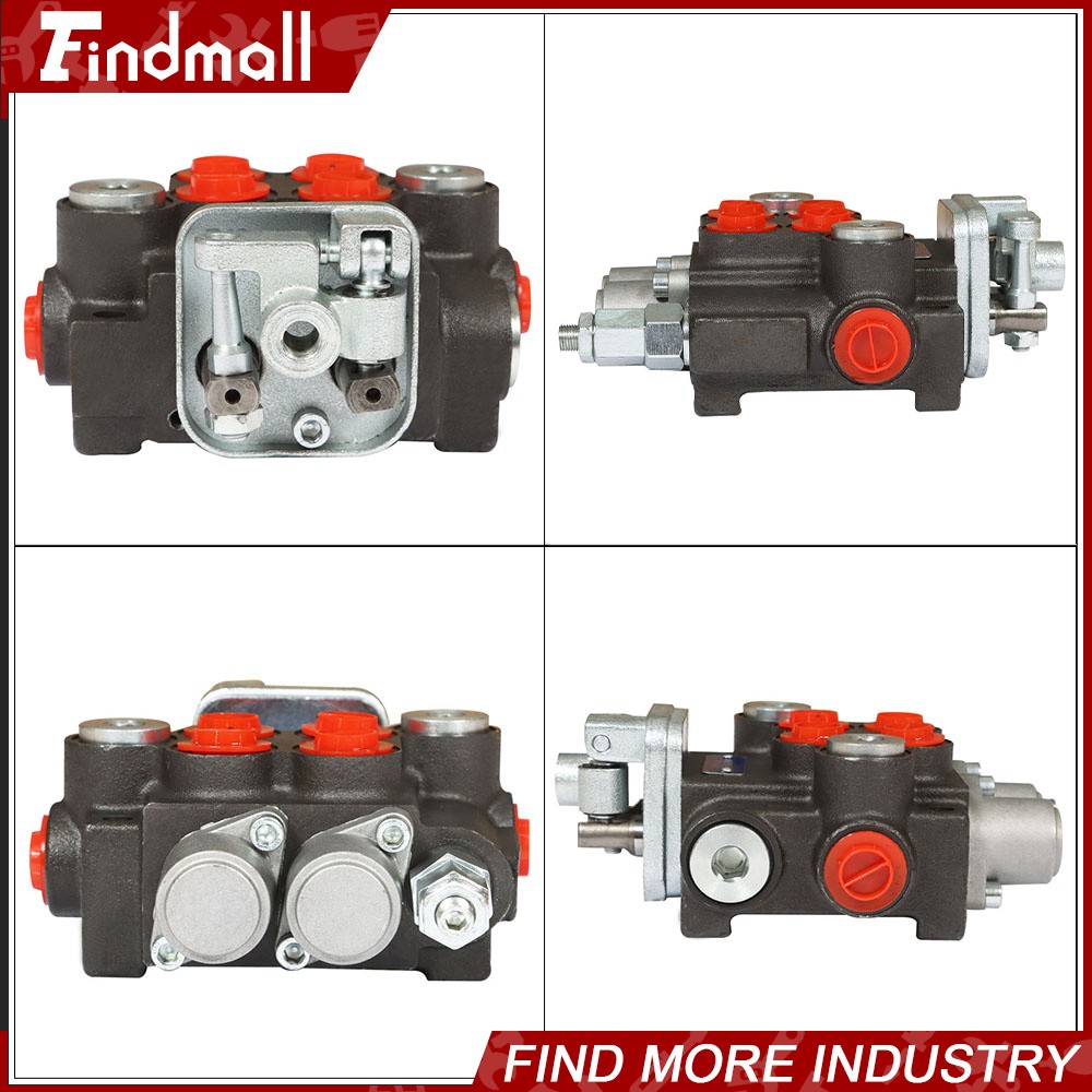 2 Spool 11GPM Hydraulic Control Valve Double Acting Tractor Loader W/Joystick