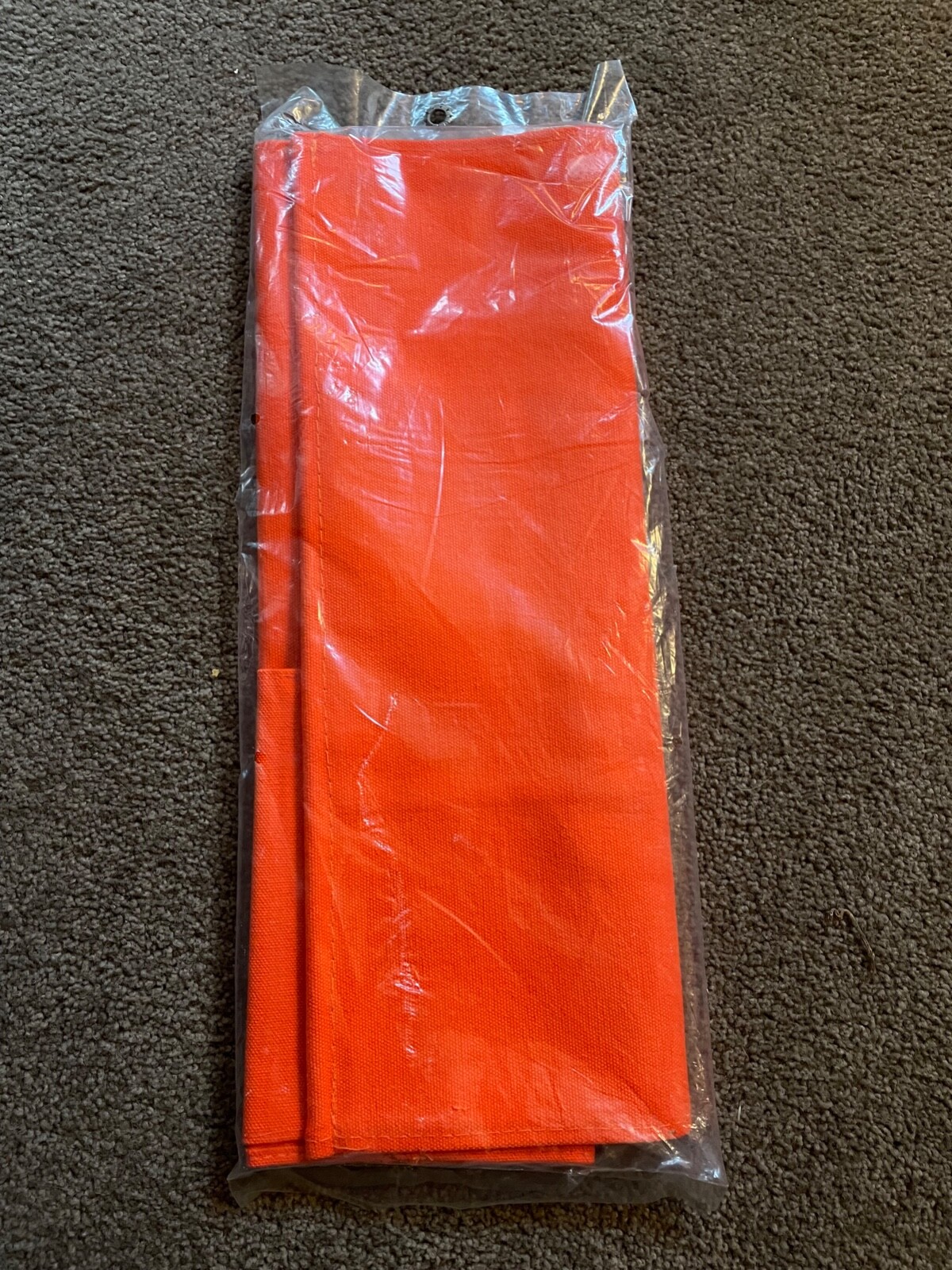 Vtg Director's Chair Replacement Seat & Back Cover Orange Canvas duck