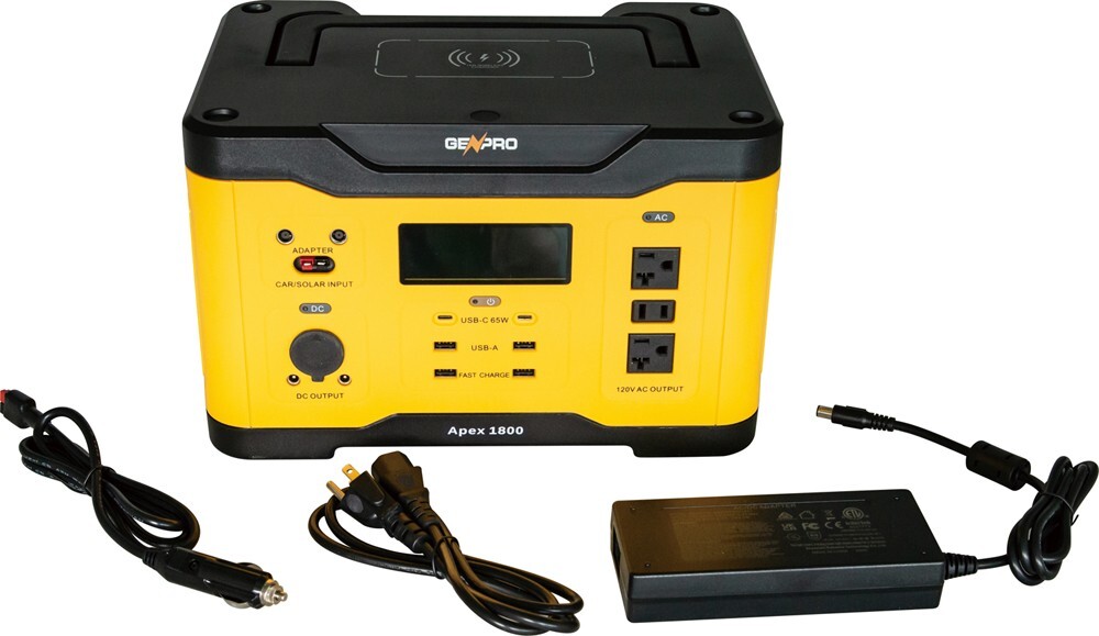GenPro 1800 - High Capacity Portable Power Station 1800W 1601.5Wh AC DC USB NEW