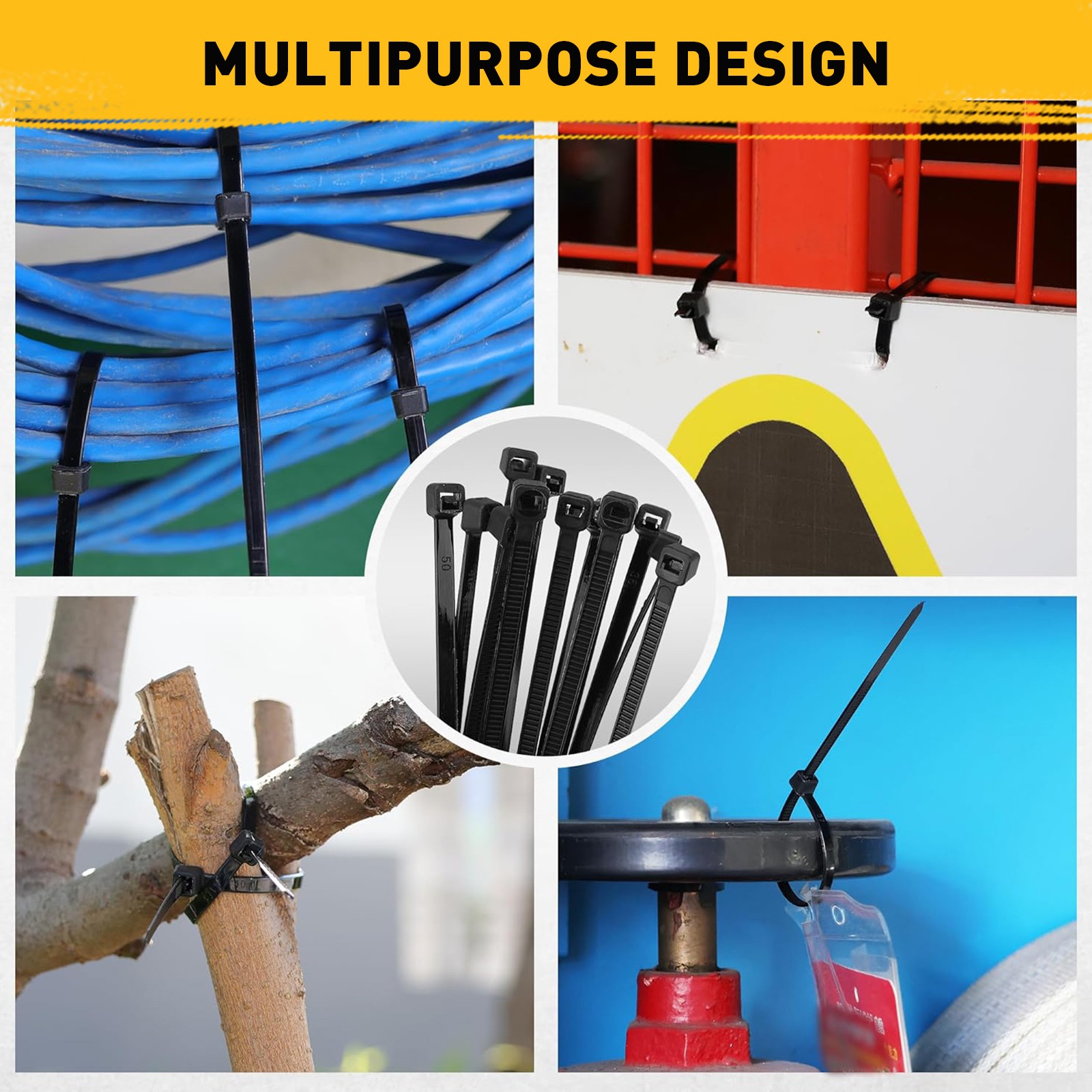 33PC Bungee Cords Set 10" 18" 24" 32" 40" Cable Ties Canopy Tarp Cargo Securing