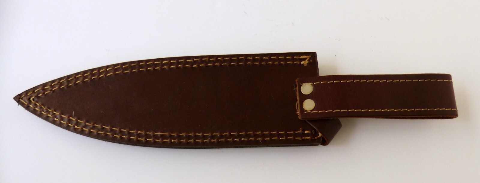 13.5" Fixed Blade Knife Dagger 8" Damasus Steel Blade & Bolster Leather Sheath