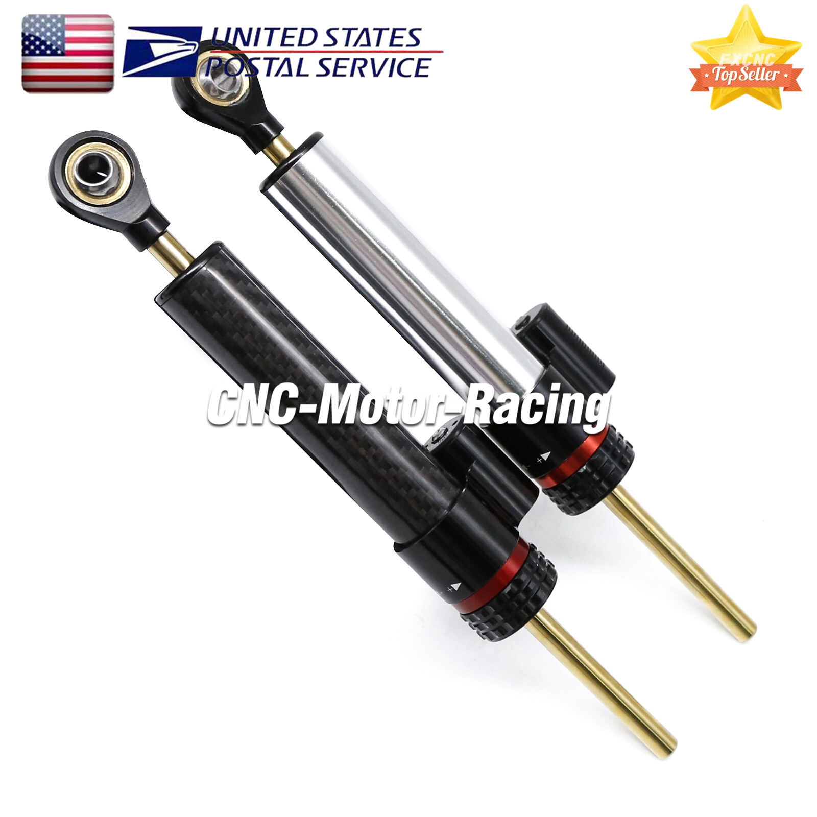 For Kawasaki Ninja ZX636 ZX6R 2005-2006 Steering Damper with Bracket Mount Kit