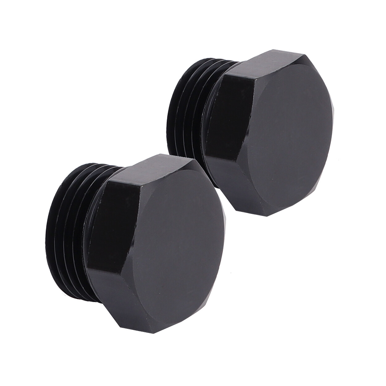 4AN 6AN 8AN 10AN 12AN Block off Cap ORB Plug Fitting Adapter Male Aluminum 2Pcs