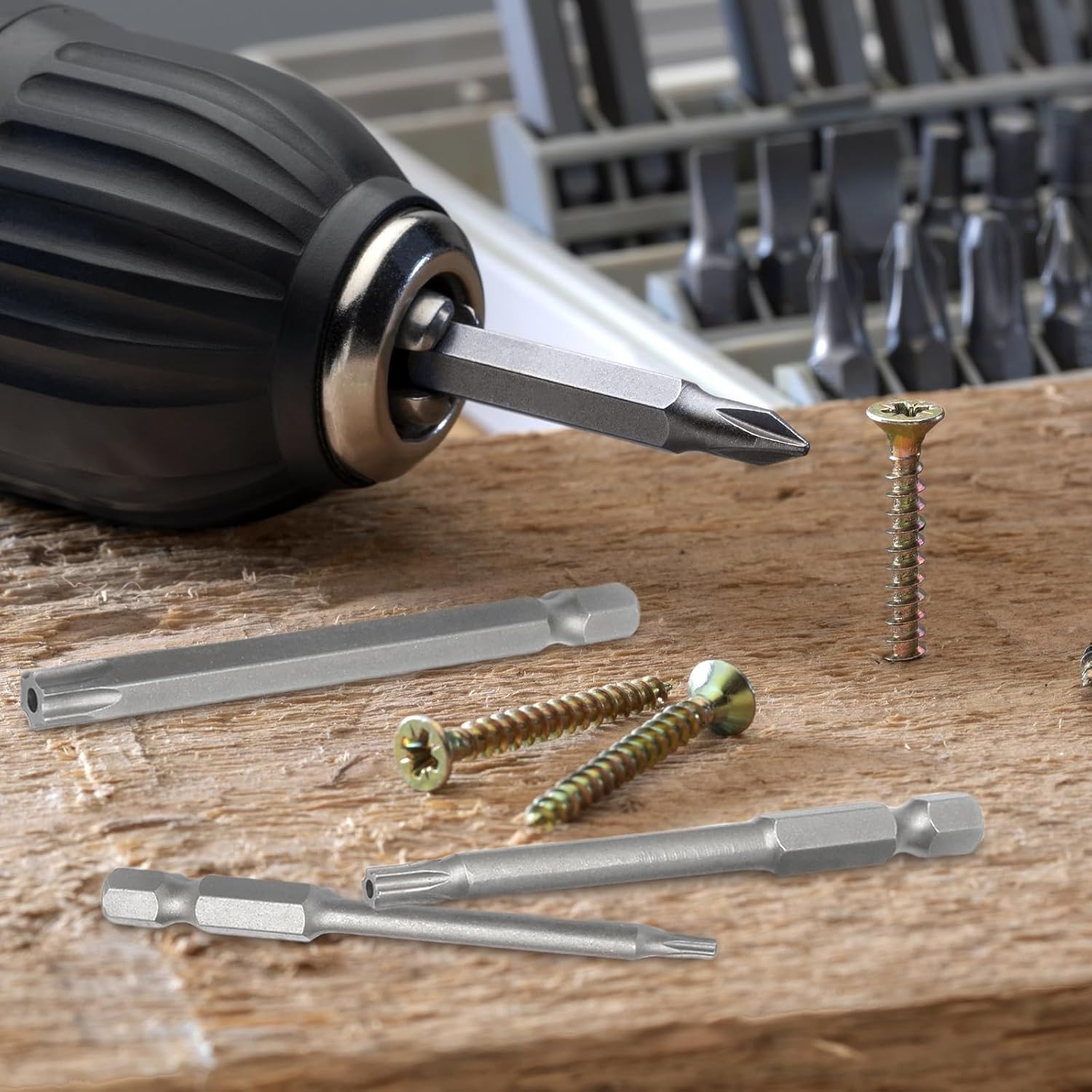 11Pcs T6-T40 Magnetic Head Torx Screwdriver Bit Set Security Tamper Proof Star