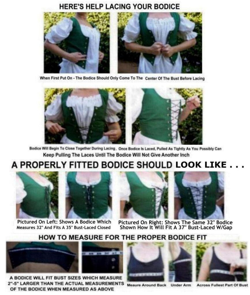 RENAISSANCE VICTORIAN PIRATE WENCH COSTUME DRESS UP VEST CORSET TOP BODICE