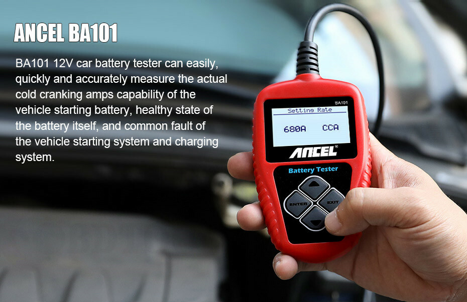 LED 12V Car Battery Load Tester Alternator Battery Analyzer Auto Diagnostic Tool