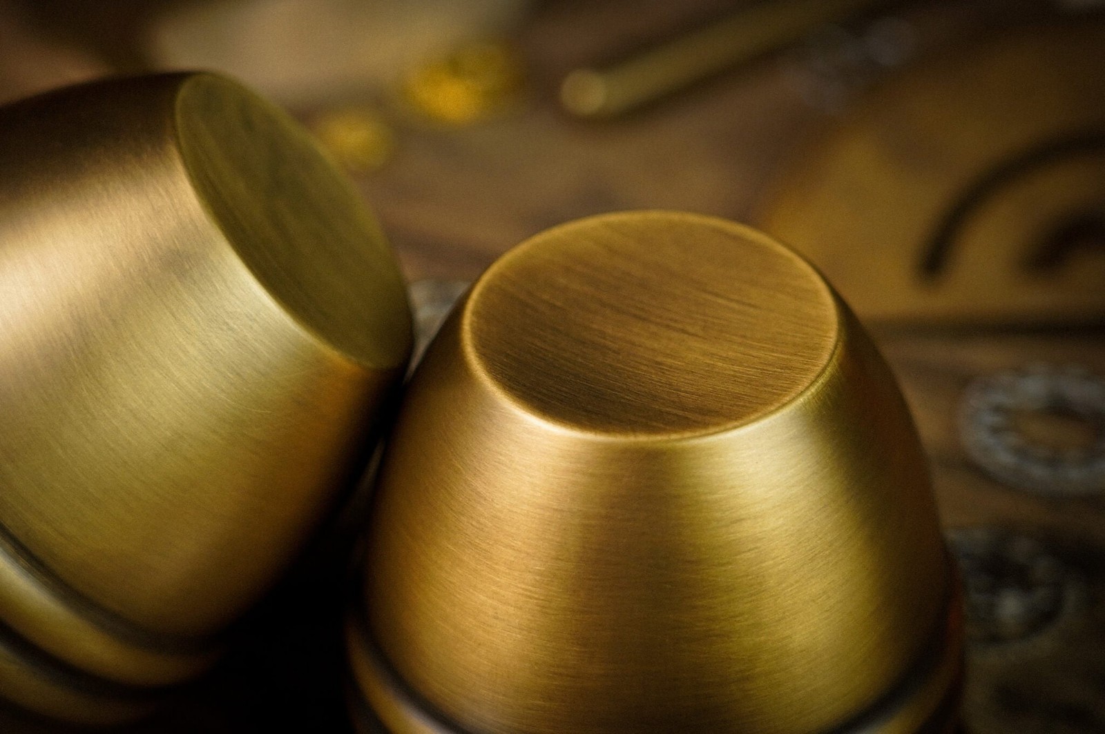Artistic Combo Cups and Balls (Brass) by TCC magic tricks