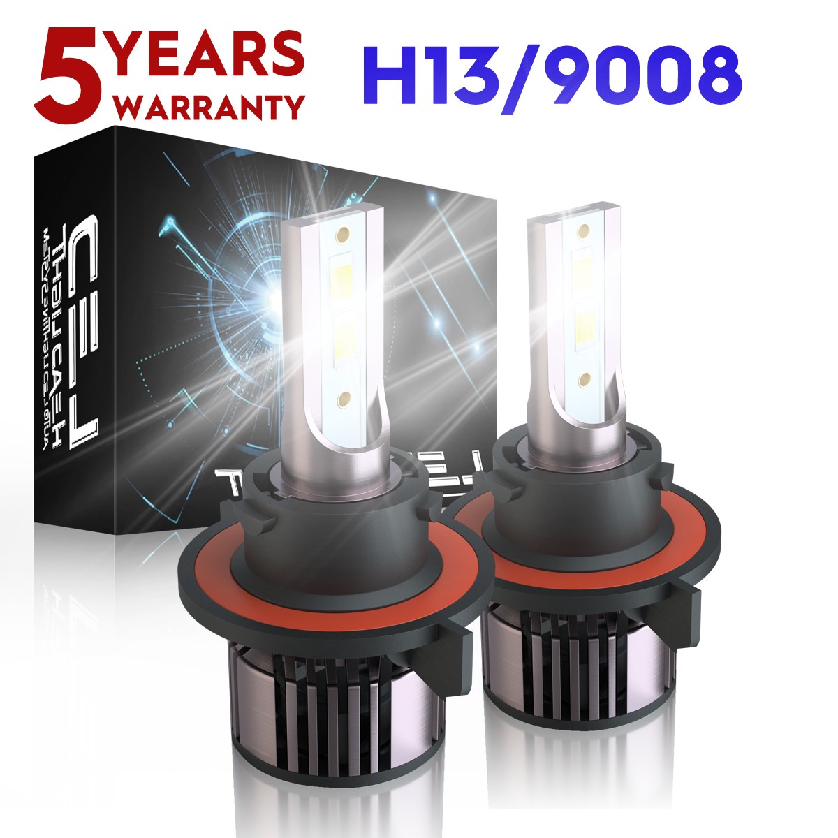 Pair Hi/Low Beam Bright LED LIGHT BULBS For SKI-DOO Gen4 pn 415130081 12v 100W