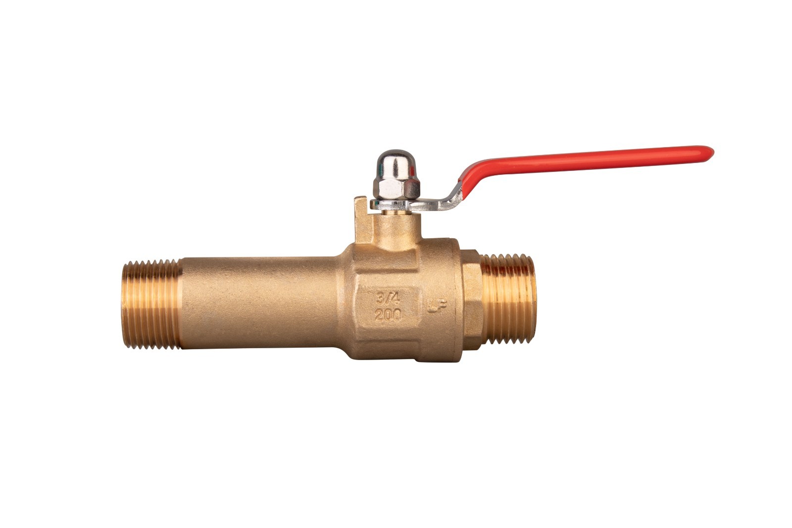 House Mods HMP012 Full Port Water Heater Straight Drain Flush Valve/LF Brass