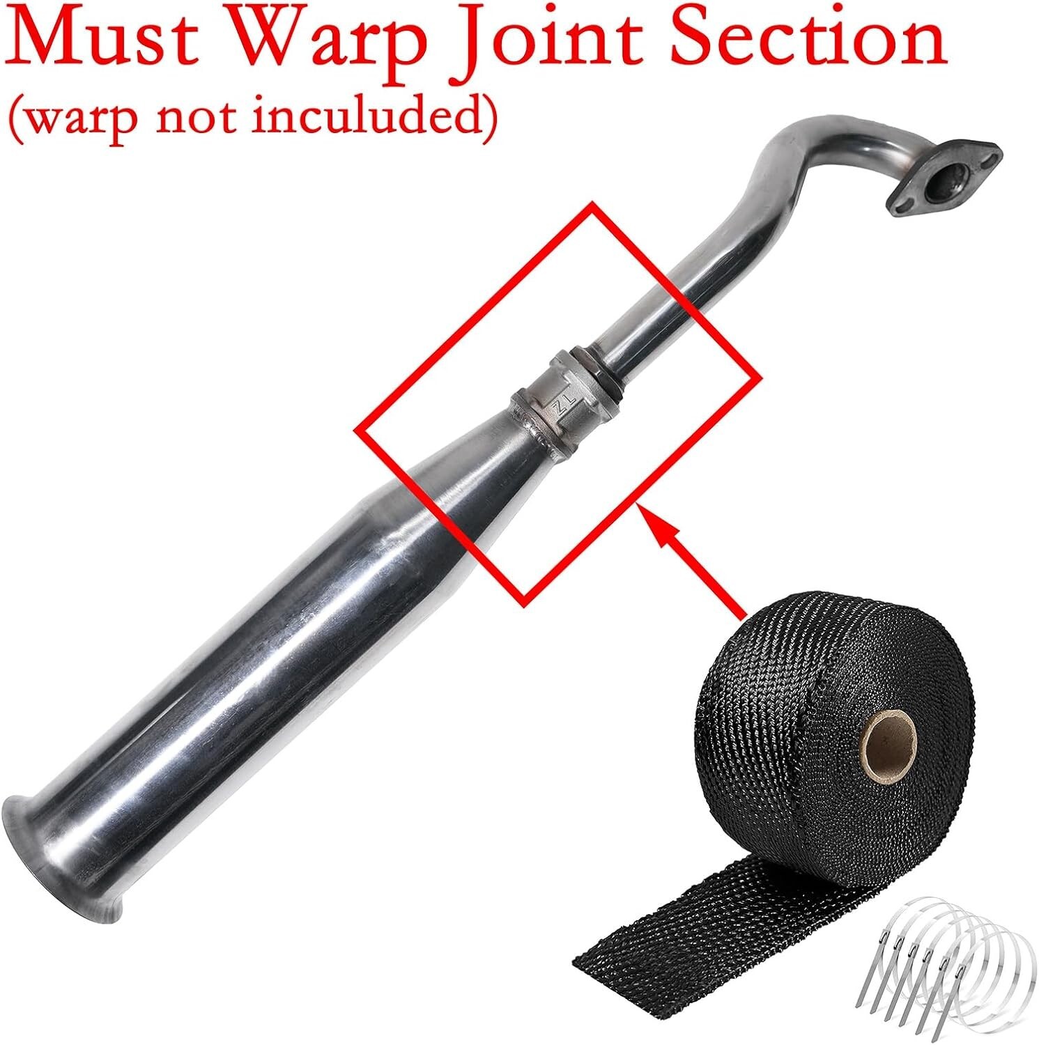 Central Pipe for Predator 212 w/Monster Mega Moto MMB80 MMB105 Motovox MBX10