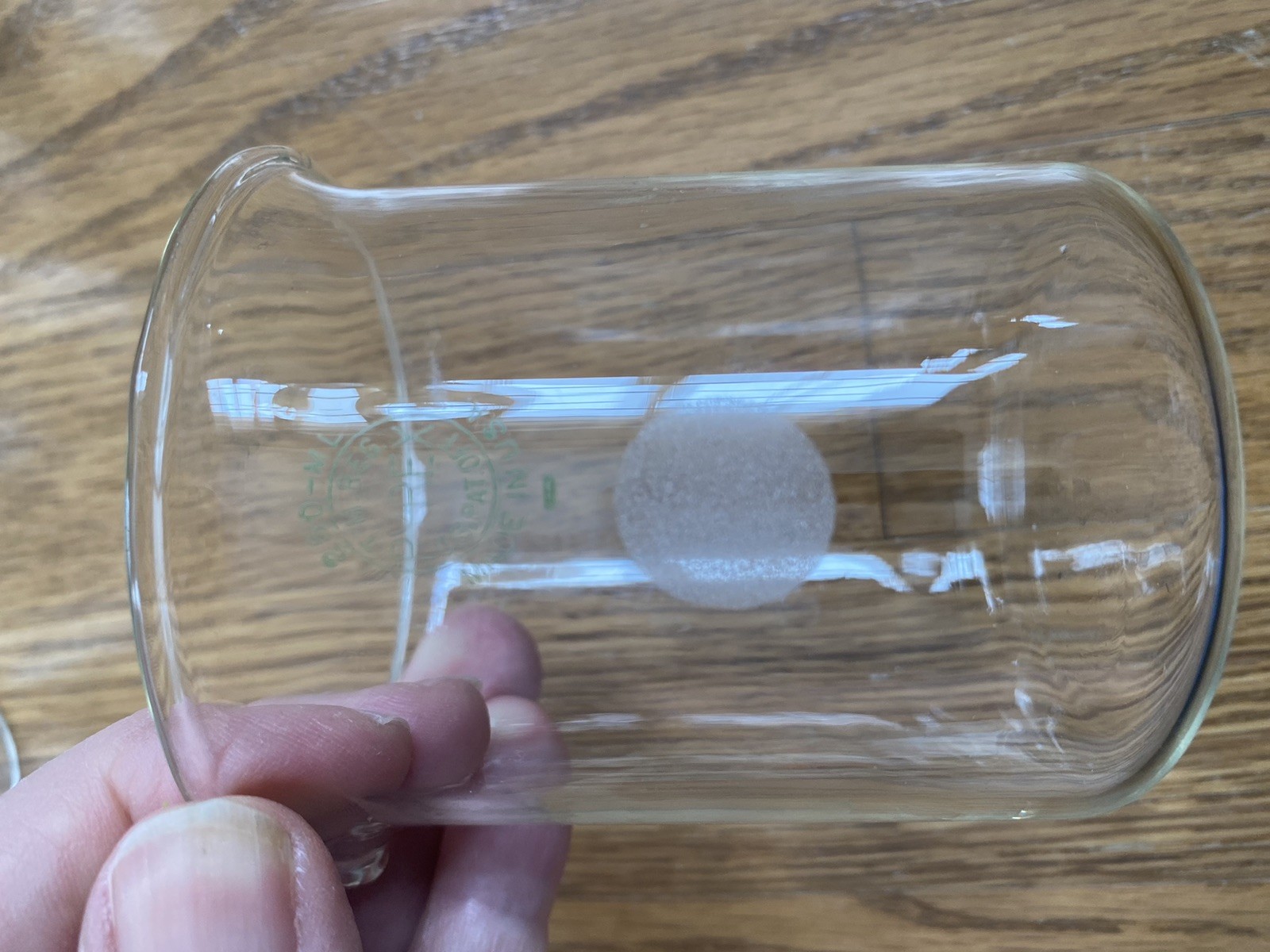 Lot of Vintage MCM Clear Glass Pyrex Low Form Beakers 100ml 150ML 250ML