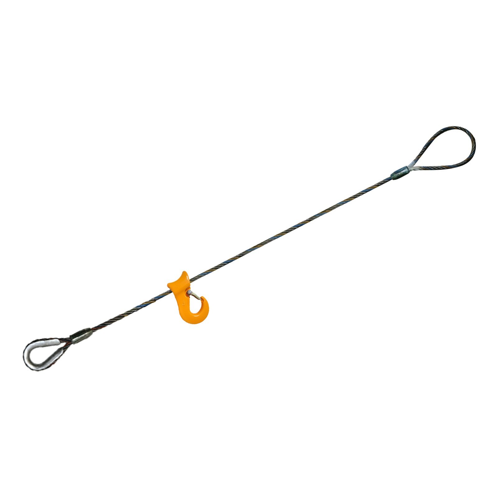 1/2" x 6 ft Sliding Choker Wire Rope Sling 3,800 lbs WLL Rebar Logging Tagged