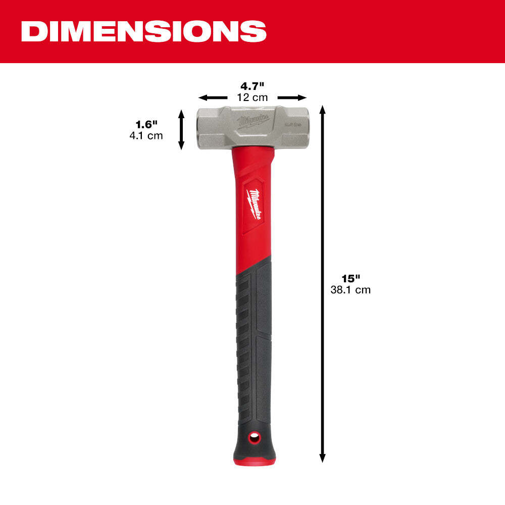 Milwaukee 48-22-9312 2.5 Pound Fiberglass Engineer Hammer