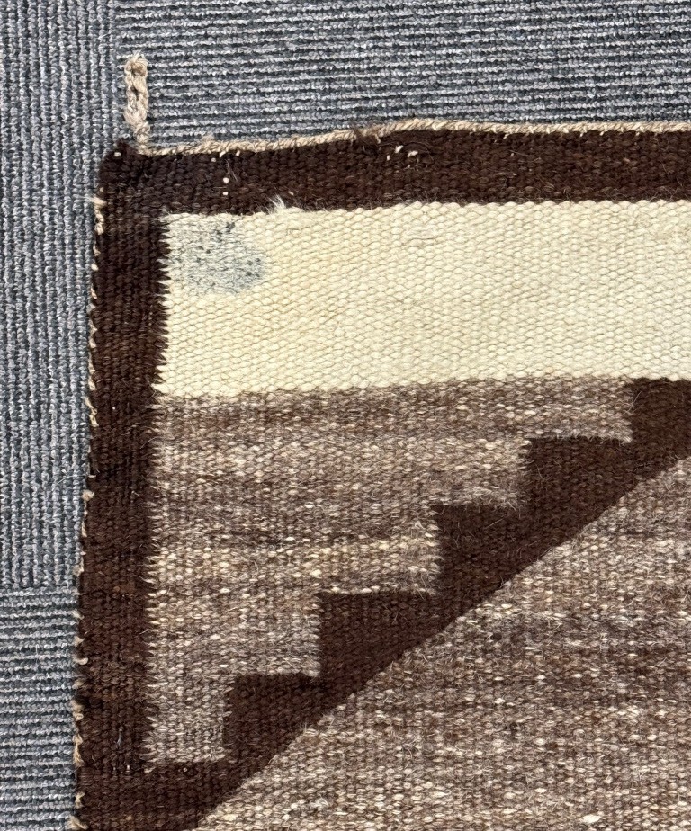 Navajo Early Hubbell Ranch Rug, Ganado, AZ 65 x 54.5 inches Heavy hand spun