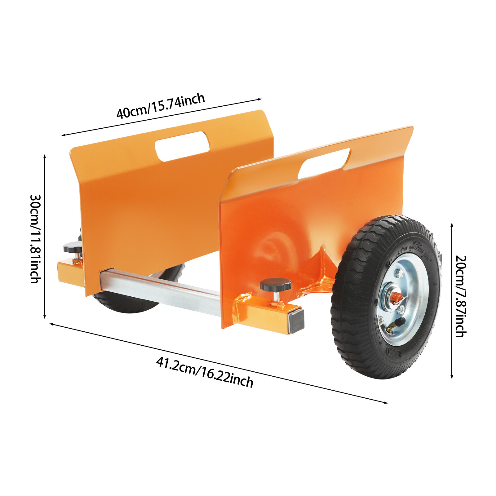 Panel Dolly Cart Heavy Duty Slab Dolly Adjustable Drywall Mover with 8" Wheels