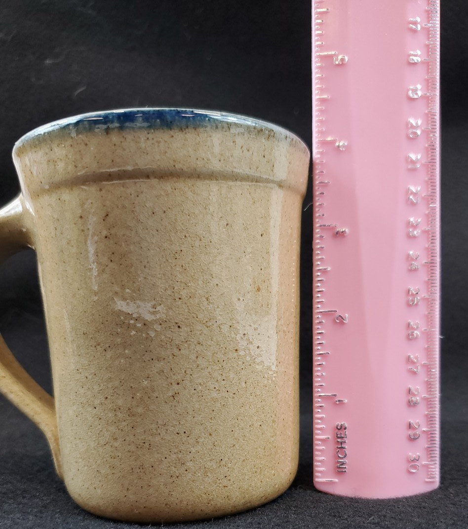 VTG Monroe Salt Works Pottery 4" Bear Tan Stoneware Mug Cabin Northwoods Lodge